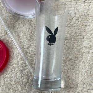 Playboy tapered beer glass